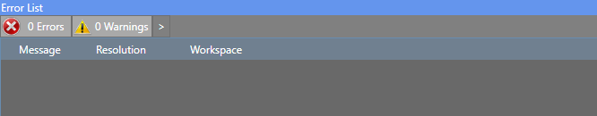 The Error List